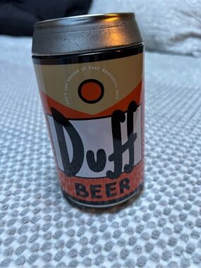 2002 Duff Beer Can - Orange & Cream Collectible - Cards